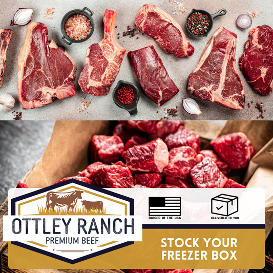 Stock Your Freezer Box (1/4 Beef Share Deposit) - 100lbs of Beef